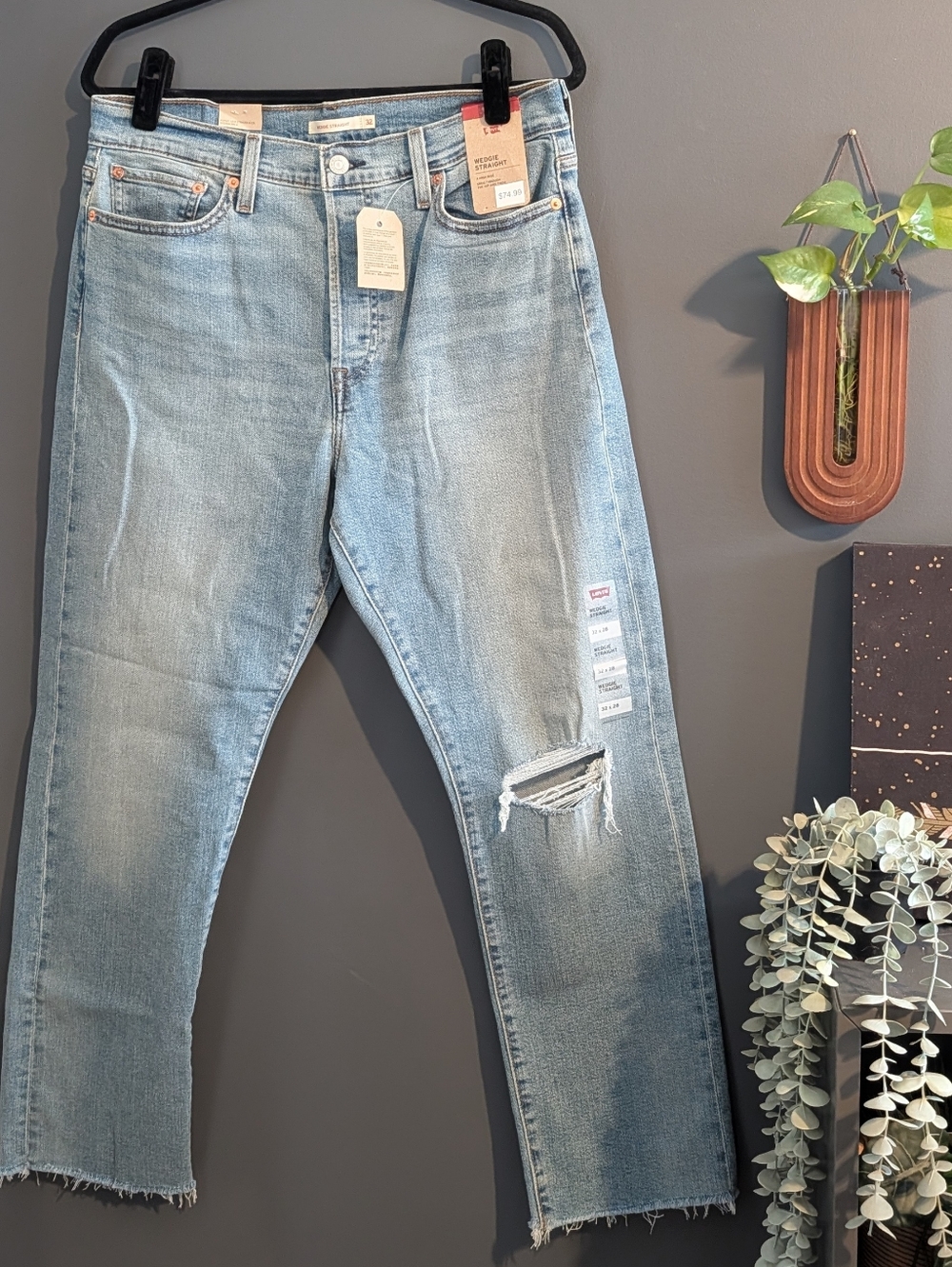 NWT Levi’s Wedgie Straight High Rise Jeans 32x28